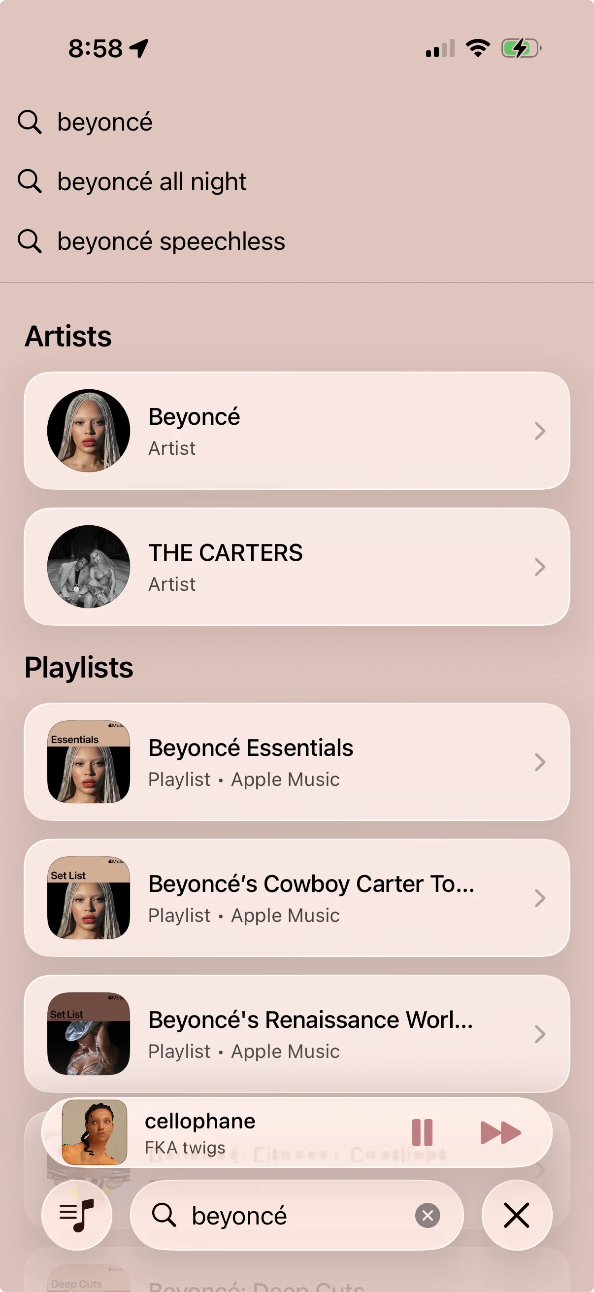 Music Marquee Search